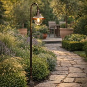 Класически външен фенер антично злато 125 см IP44 - Daphne