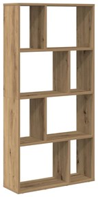 858155 vidaXL Библиотека, дъб артизан, 60x20x120 см, инженерно дърво