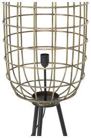 Подова лампа в черно-бронзов цвят (височина 151 cm) Toah - Light &amp; Living