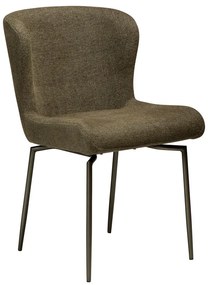 Тапициран трапезен стол в цвят каки Glam – DAN-FORM Denmark