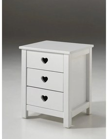 Бяло детско нощно шкафче Amori - Vipack