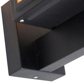 Ръстична стенна лампа черна IP44 - Sutton Up