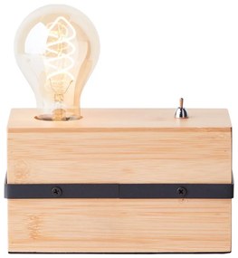 Brilliant - Настолна лампа BENNY 1xE27/40W/230V бамбук