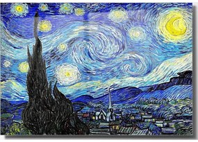 Картина върху стъкло 100x70 cm Vincent van Gogh - Wallity