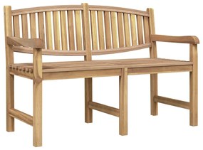 364409 vidaXL Градинска пейка, 149,5x60x90 см, тик масив