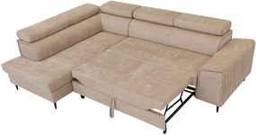 Ъглов диван Kadurin-Тъмно кафе-Ляв