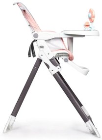 Розов стол за хранене с плюшено мече