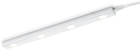 Бяла LED светлина за стена (дължина 55 см) Aragon - Trio