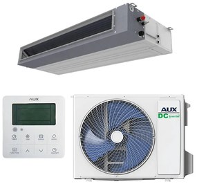 Канален климатик AUX AUMD-H24/NDR3HM2B + AL-H24/NDR3HB2(U), 24000 BTU, 45 м2, R-32, Бял
