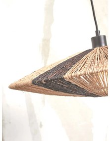 Висяща лампа с абажур от юта в черен и естествен цвят ø 40 cm Iguazu - Good&amp;Mojo