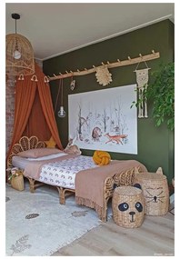 Кремав ръчно изработен памучен детски килим подходящ за пране 170x240 cm Pine Forest – Lorena Canals