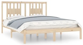 3104073 vidaXL Рамка за легло, бор масив, 160х200 см