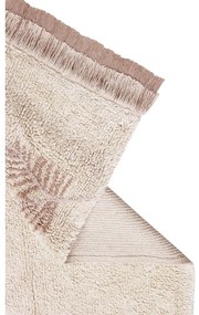 Кремав ръчно изработен памучен детски килим подходящ за пране 170x240 cm Pine Forest – Lorena Canals