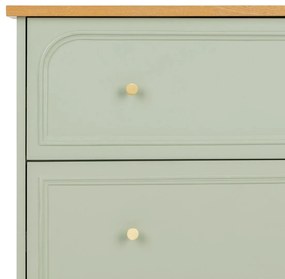 Скрин atmosphera Mohea, 3 чекмеджета, MDF, Зелен