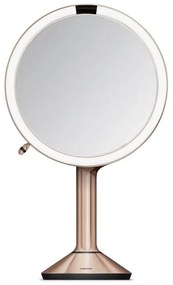 Козметично огледало със светлина/увеличително (5x) ø 20 cm Sensor Trio – simplehuman