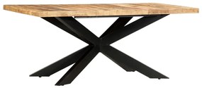 285963 vidaXL Трапезна маса, 180x90x76 cм, грубо мангово дърво масив