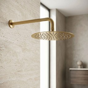 Кръгла душ глава REA JS-P014BG 30cm Brush Gold