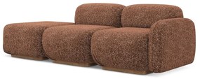 Оранжев/кафяв модулна лежанка (десен ъгъл) Ailani – Makamii