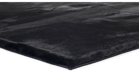 Черен килим Fox Liso, 60 x 90 cm - Universal