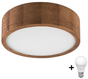 Brilagi - LED Плафониера CARVALHO 1xE27/60W/230V дъб череша Ø 27 см