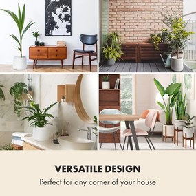 Fox & Fern Саксия, Heusden, Полистоун, подходяща за растения, ръчна изработка