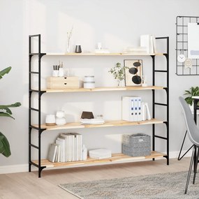 3279383 vidaXL Плаващ рафт 140x30x2 см необработено масивно дърво акация