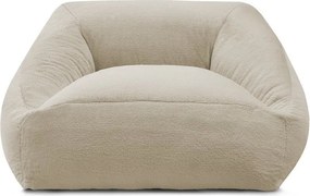 Бежов пуф от изкуствен косъм Lilibet – Bobochic Paris