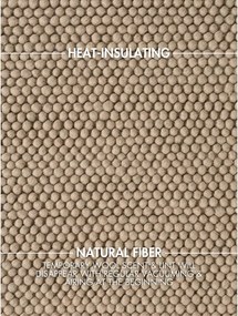 Ръчно изработен вълнен килим в естествен цвят 160x230 cm Richmond Diana – Ted Baker