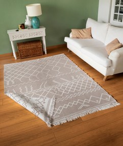 Килим за антре (80 x 300) 23001A - Бяло, Бежово Бяло
Бежово