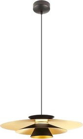 Redo 01-3001 - LED полилей на кабел FARGO LED/16,5W/230V Ø 50 cm черен/златен