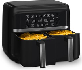 Klarstein Фритюрник с горещ въздух VitaFry Duo 7,6 литра 2 зони за готвене 6 програми