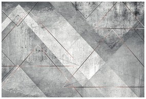 Тапет – Сива триъгълна перспектива