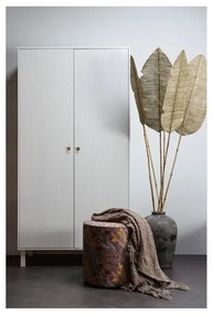 Светлосив гардероб от борова дървесина 100x195 cm Madu - WOOOD