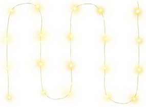 Retlux - LED гирлянд 20xLED/2xAA 2,3 m топла бяла светлина