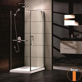 Душ кабина ICL 157 80 R NEW, 80x80x200см, 8мм