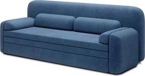Син разтегателен диван с място за съхранение от рипсено кадифе 236 cm Elioss – ELTAP