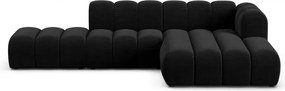 Антрацитен ъглов диван (десен ъгъл) Lupine – Micadoni Home