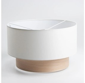 Универсален абажур KERIA Ø 50 см, бял/кафяв