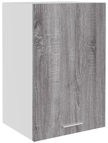 826349 vidaXL Висящ шкаф "Lyon" сив, цвят сонома, 39,5x31x60 см, инженерно дърво