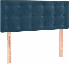 346414 vidaXL Горна табла за легло, тъмносиня, 80x5x78/88 см, кадифе