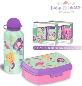 Kids Licensing - SIRENS к-т кутия за храна и алуминиева бутилка