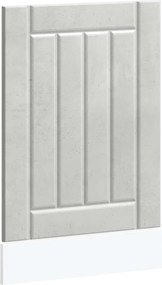 853891 vidaXL Панел за миялна машина, Lucca, бетонно сив, инженерно дърво