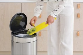 Кош за боклук Brabantia Touch Bin New 650011, 30 л, Безшумно и плавно затваряне, Инокс/мат