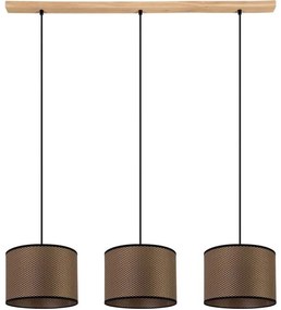 Spot-Light 1037400811551 - Висящ полилей с кабел BENITA 3xE27/40W/230V дъб