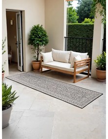 Черно-бялa пътека за открито и закрито 80x250 cm Duet Kona – NORTHRUGS