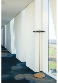 Антрацит LED затъмняваща се подова лампа с метален абажур (височина 151 cm) Asteria Floor – UMAGE