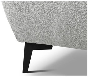 Светлосиво двойно тапицирано легло с място за съхранение и включена подматрачна рамка 180x200 cm Makapu – Makamii