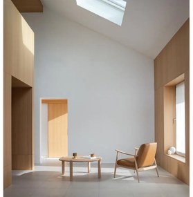 Кръгла масичка за кафе от масивен дъб в естествен цвят ø 100 cm Kulin – Gazzda