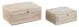 Кутия за бижута DKD Home Decor 25,5 x 20 x 10,5 cm Естествен Дърво манго (2 броя)