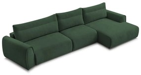 Тъмнозелен ъглов диван Aden – Bobochic Paris